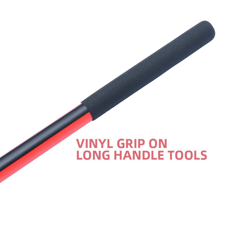 Manual steel garden cultivator end grip