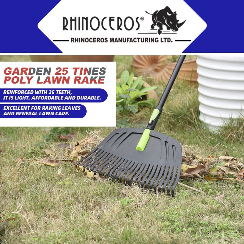 25Tines poly leaf rake