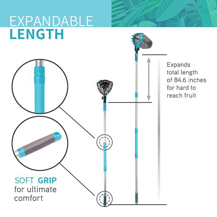 Telescoping fruit picker dimension