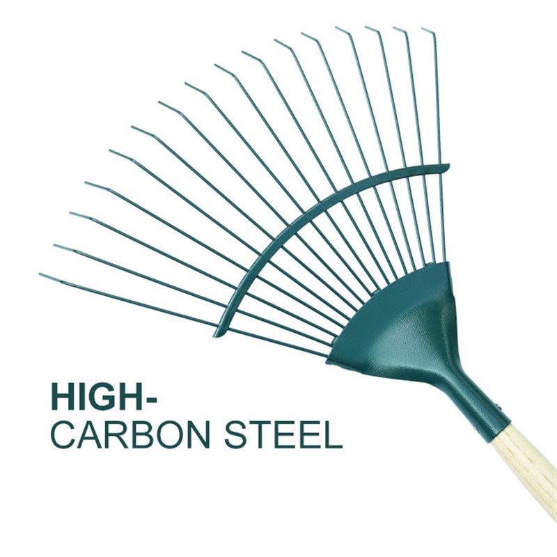 product-800-800 16 tooth Steel Tine Leaf Rake head